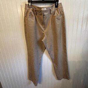 Chico’s tan suede texture pants